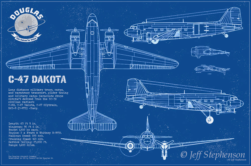 Douglas C-47 Dakota Blueprint